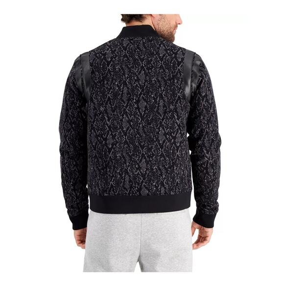 Michael Kors Men's Corduroy Bomber Jacket Snakeskin Size Large - Picture 3 of 10